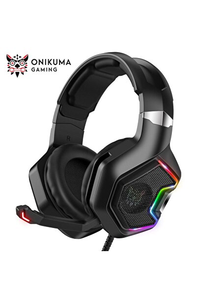Onikuma سماعة ألعاب K10 Pro RGB مع صوت محيطي 7.1 وميكروفون عازل للضوضاء