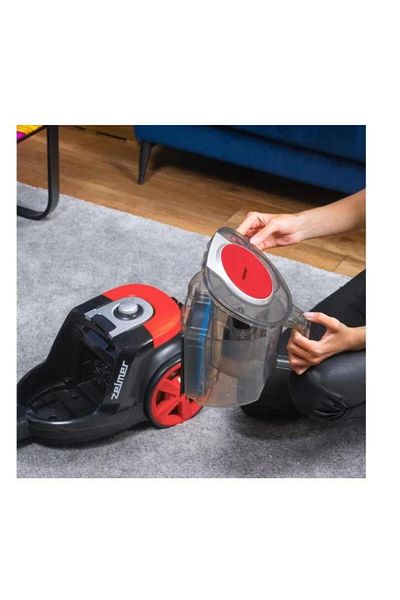 Zelmer Aspirator fara sac Zelmer ZVC021P, 800 W, 2 L (Negru/Rosu)