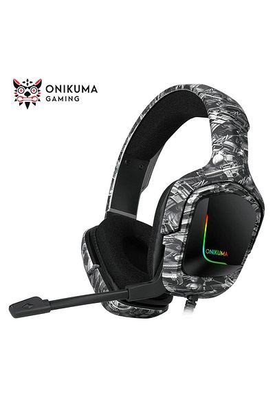 Onikuma K20 Wired Gaming Headset for PS4, Xbox One with Noise Cancelling Mic