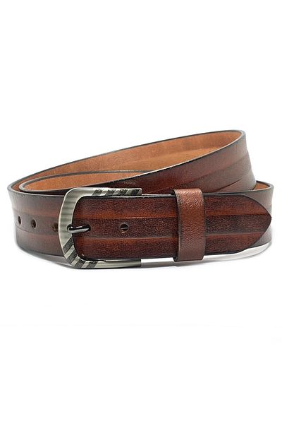 Classic Milano Genuine Leather Belt Men - Semi-Casual Men's Belts - Black & Brown Men’s Leather Belt for Men