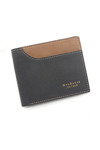 ETG Men's Wallet Short Wallet Card Holder Id Bag 12*9.5*2.5cm