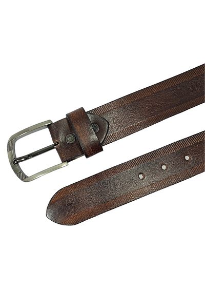 Classic Milano Genuine Leather Belt Men - Semi-Casual Men's Belts - Black & Brown Men’s Leather Belt for Men