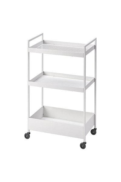 IKEA NISSAFORS Trolley, white, 50.5 x 30 x 83 cm