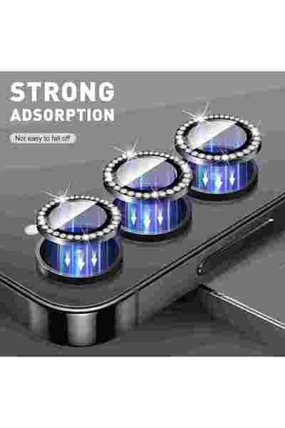 MustCase Samsung Galaxy S24 Fe Compatible Stone Camera Lens Protective Glass and Frame Camera Protection Lens