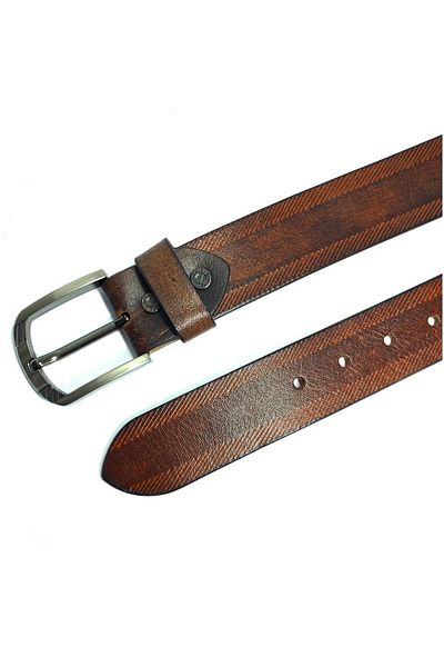 Classic Milano Genuine Leather Belt Men - Semi-Casual Men's Belts - Black & Brown Men’s Leather Belt for Men
