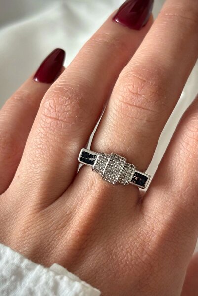 Leo'Stone Premium Series Punch Model Zircon Stone Design Adjustable Women's Steel Ring