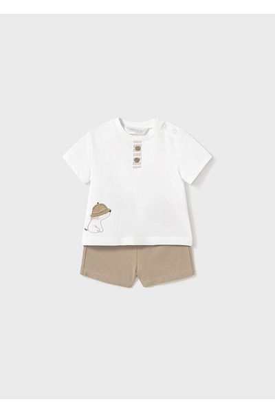 MAYORAL Baby Blue 4 Piece Suits - Top and Shorts