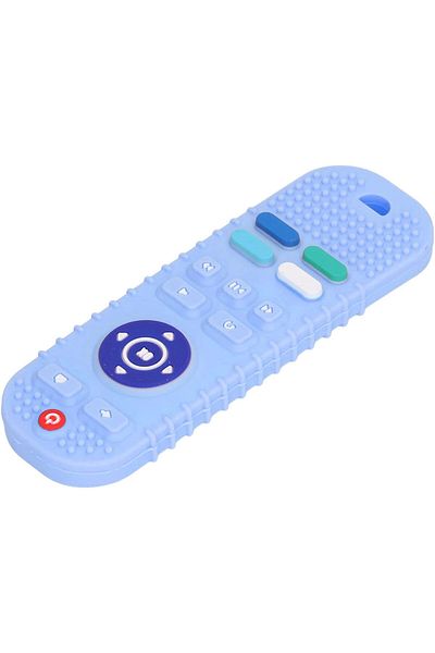 Yelajoy Baby teething toy, remote control shape, soft silicone TV simulation toy, safe, easy to clean