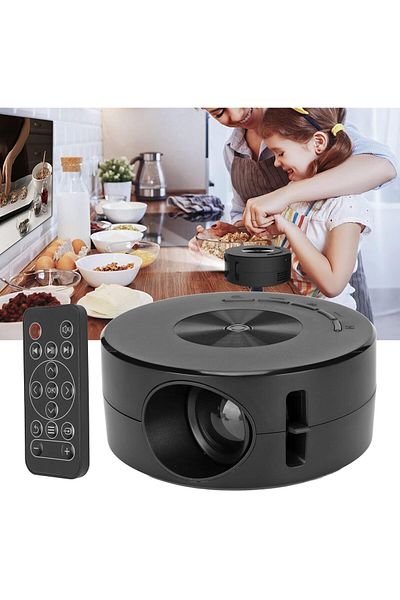 COOYA Mini Video Projector, Support Mobile Power Supply Mini LED Projector for Home Use