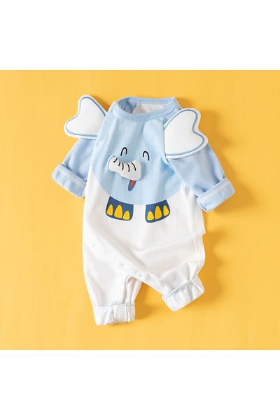 nannie Dumbo Boys Blue Jumpsuit - 6-9 Months