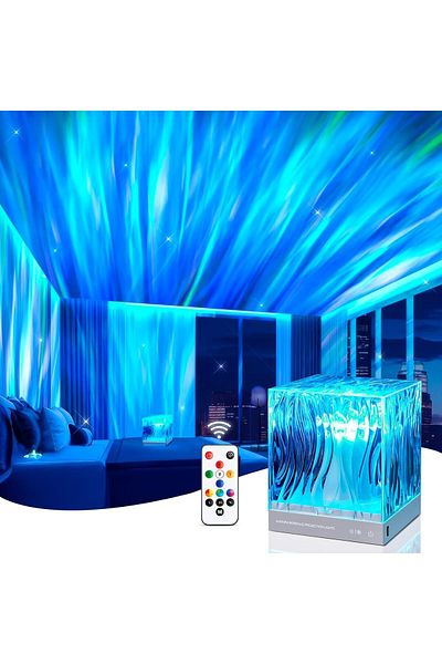 COOYA Northern Lights Projector for Bedroom, Ins 48 Lighting Modes, Remote & Timer