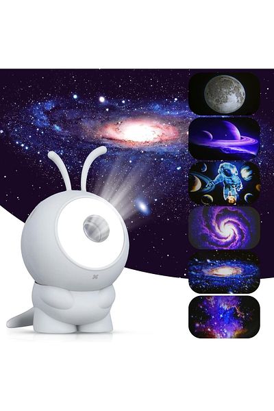 COOYA Light Projector, Sensory Lights with Ocean Wave, 360° Adjustable, Starry Night Light for Bedroom