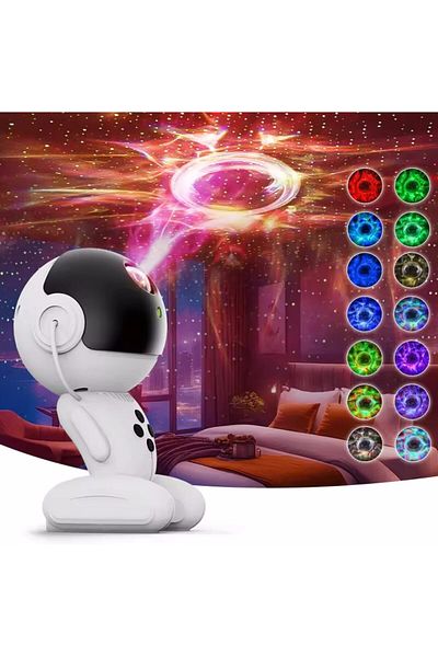 COOYA Projector lamp, Star Projector for Bedroom, Timed 360° Rotating Nebula Projector Lamp