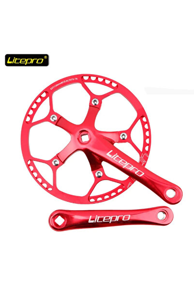 Choice طقم مرفق دراجة قابل للطي Litepro أحمر 53T بأسنان عريضة وضيقة 130BCD سل...