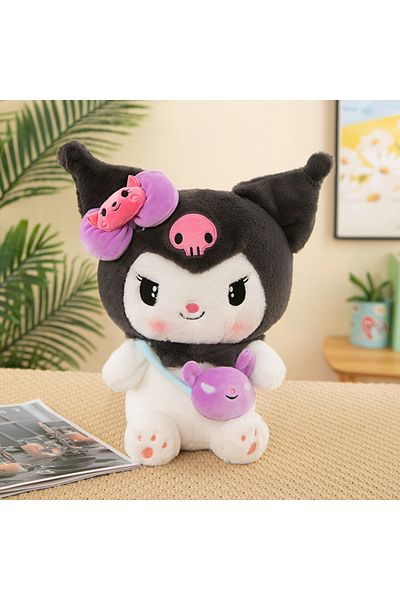 Choice 40cm Kuromi 40/50cm Sanrio Kuromi My Melody Cinnamoroll Plush Dolls kawaii Soft Stuffed Pillow Anime