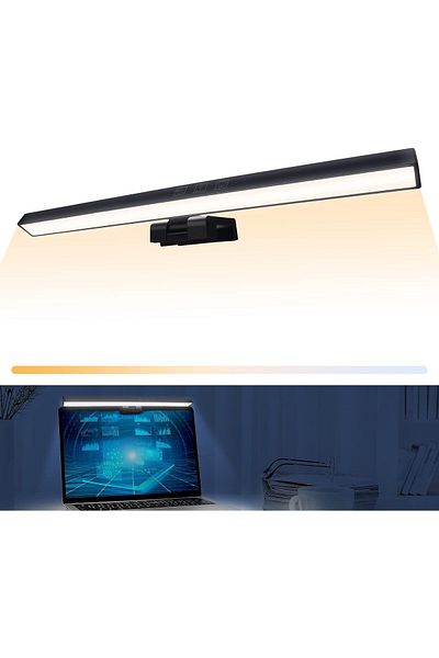 COOYA Computer Monitor Lamp,Eye Caring No Screen Glare Light Bar,Dimmable 3 Color Temperature,50cm