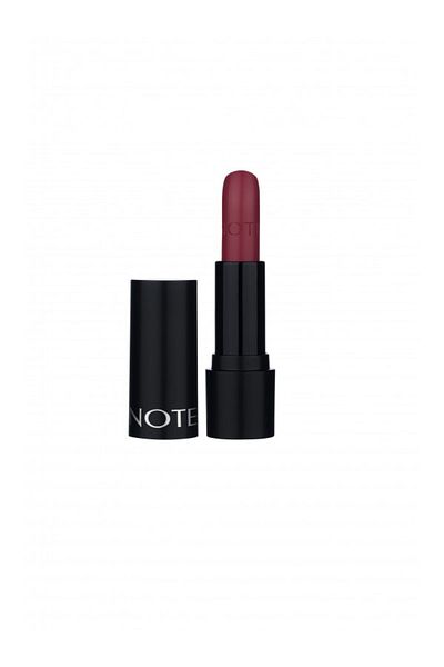 NOTE Deep Impact Semi-Shine Cream Lipstick 08 Sophisticated Burgundy - Red
