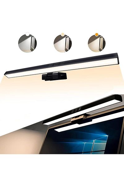 COOYA Computer Monitor Lamp,Computer Desk Light With 3 Color Temperature Computer Led Light