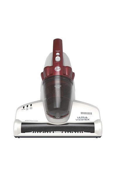 Hoover Aspirator UV de pat Hoover Ultra Vortex MBC500UV 011, 500W, 0.3l, 5m cablu (Alb/Rosu)