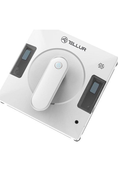 TELLUR Robot curatare geamuri WiFi Tellur Smart, RWC02, 72W, doua rezervoare apa, anti cadere, Alb