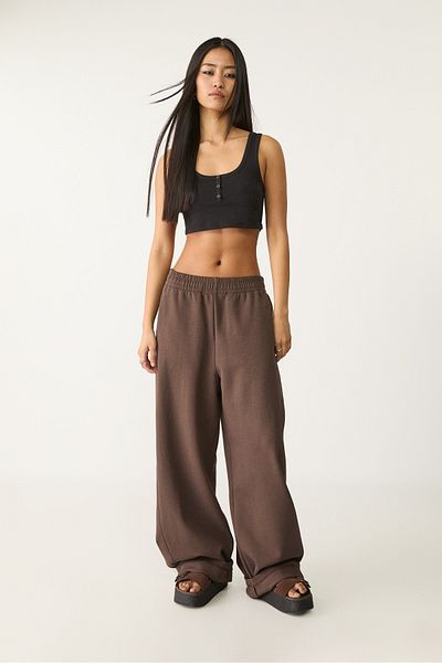 Stradivarius Plush barrel trousers
