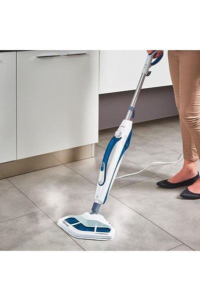 Polti Mop cu aburi Polti Vaporetto SV460 Double, 17 in 1, 0.3 l, 1500 W (Alb/Albastru)