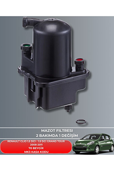 Gold RENAULT CLIO 1.5 DCI 2008-2009-2010-2011 70 BEYGİR MAZOT(YAKIT) FİLTRESİ