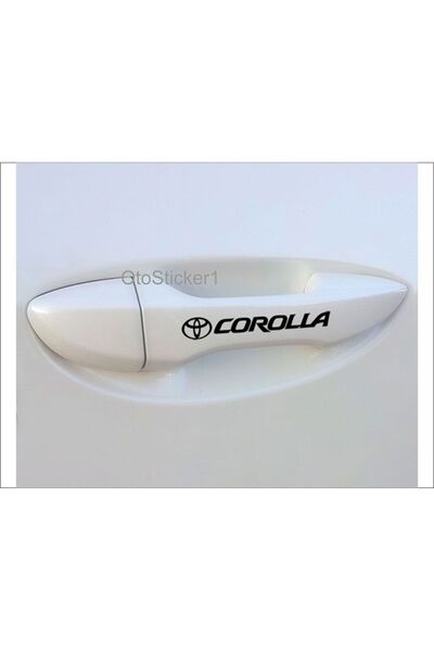 Oto Sticker Toyota Corolla Kapı Kolu Ve Jant Sticker Seti 8 Adet Etiket