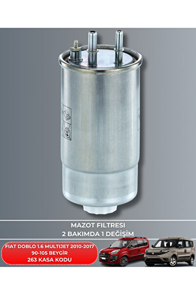 Gold FIAT DOBLO 1.6 MULTIJET 2010-2011-2012-2013-2014-2015-2016-2017 90-105 BEYGİR MAZOT(YAKIT) FİLTRESİ