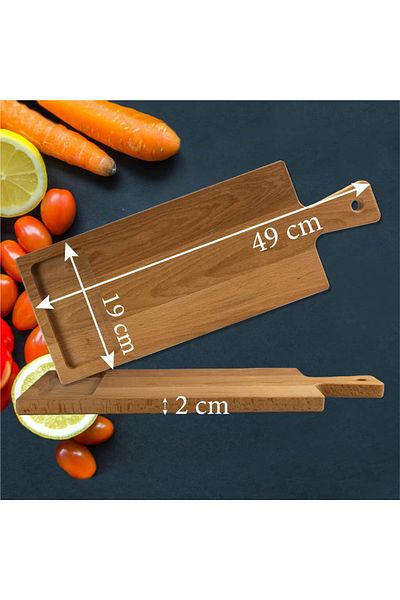 Cesiro Wood chipper with handle 490x190x20 mm, Natural brown