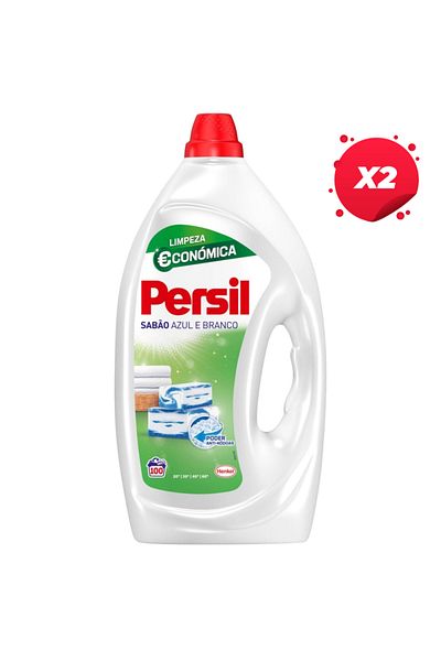 Persil X2 - PERSIL LIQUID DETERGENT 4.5L BLUE WHITE 100 WASHES