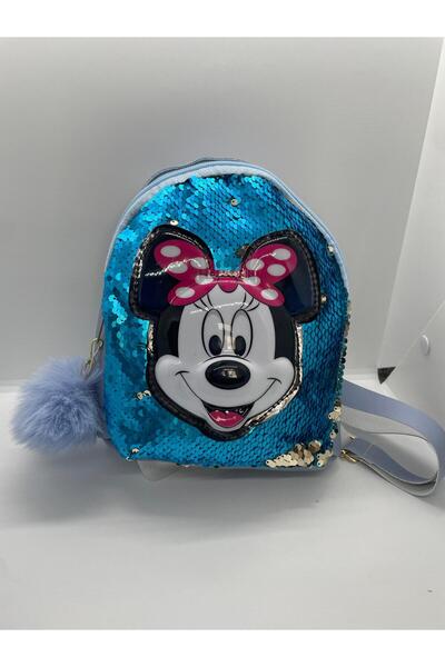 ALFA AKSESUAR 03 mickey mouse model ışıklı pullu ponponlu kabartmalı kız çocu...