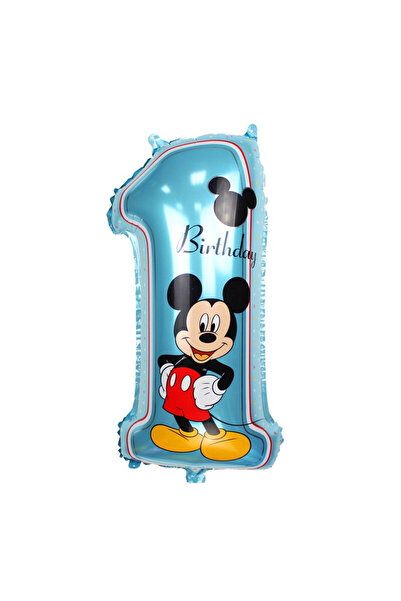 ALMİRA SOLMAZ TİCARET Balon folie Super Mickey Mouse, cifra 1, 70 x 35 CM
