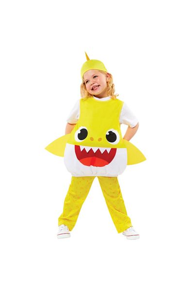 Baby Shark Children's Costume, Yellow 1-2 Years 92 Cm