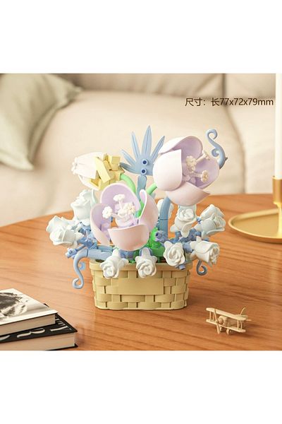marimari Flower Bouquet - Collectible Decorative Building Blocks Set for Adults Set No:4