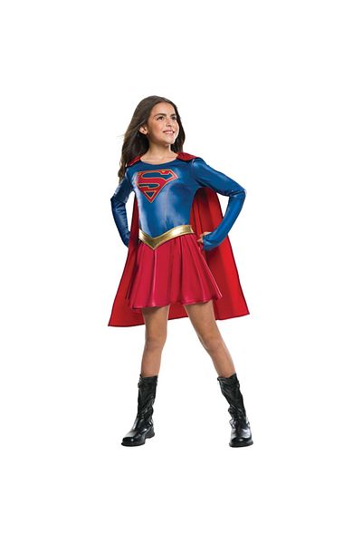 DC Supergirl costume for girls 5-7 years 110 - 122 cm
