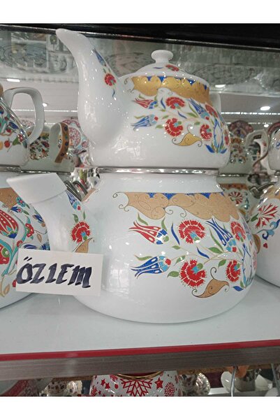 Sultan Çini -ÇİNİ EL EMEĞİ Porselen Çaydanlık