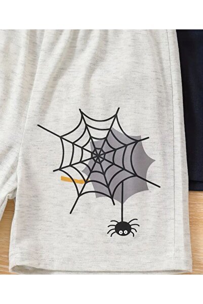 vinraus Girl`S\Boy`S 3 Pack Spiders Printed Shorts