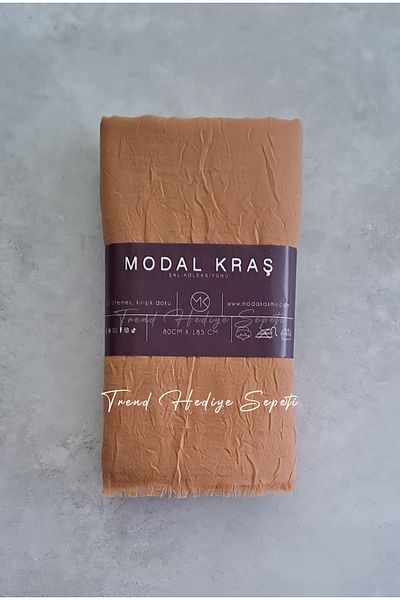 Trend Hediye Sepeti Σάλι Bamboo Kraş σε χρώμα Salmon