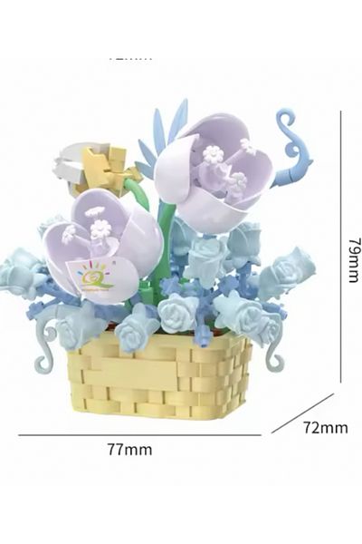 marimari Flower Bouquet - Collectible Decorative Building Blocks Set for Adults Set No:4