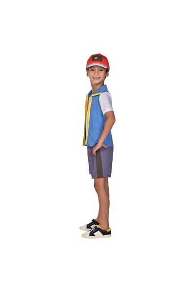 Pokemon Costum Ash Pentru Copii 6-8 Ani 128 Cm