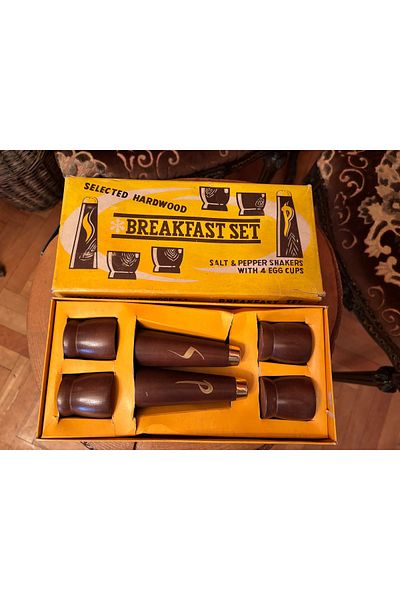 tayfuntufan antika koleksiyon Japanese Breakfast Set from Wood
