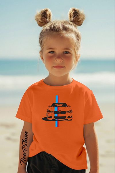 New Shine 1 tricou este un cadou pentru achiziții de 6 și peste în coș - Tricou pentru copii oversize cu imprimeu Bmw