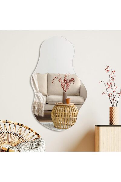CG HOME Dalga Ayna, Asimetrik Ayna, Duvar Aynası, Konsol Aynası, Lavabo Aynas...