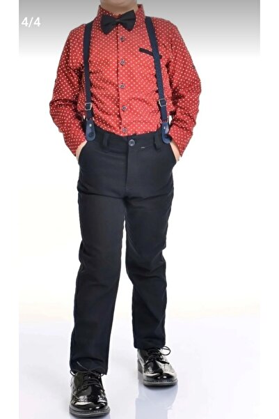 AKŞEN GİYİM LUKSUZNI SET ZA DEČAKE SA LEPTIR-MAŠNOM I DETALJIMA NA TREGERIMA,...