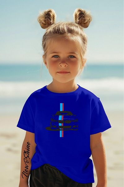 New Shine 1 tricou este un cadou pentru achiziții de 6 și peste în coș - Tricou pentru copii oversize cu imprimeu Bmw