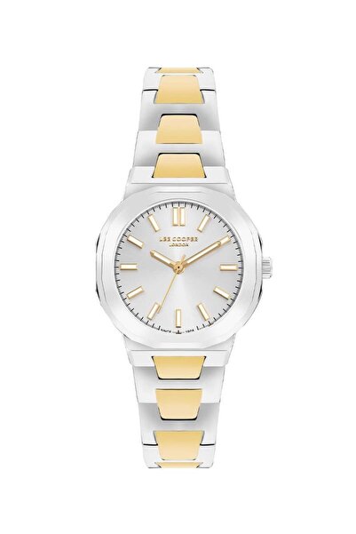 Lee Cooper ساعة لي كوبر النسائية التناظرية بمينا فضية - LC07953.230