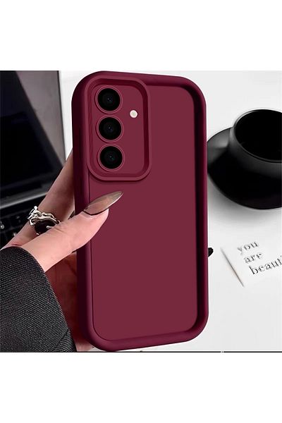 m.tk moveteck Samsung Galaxy A16 Case Soft Colorful Launch Silicone Camera Protected Edges Protruding 3D Coffe