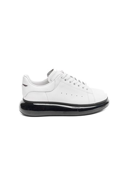 derinet Yüksek Taban Hakiki Deri Erkek Sneaker