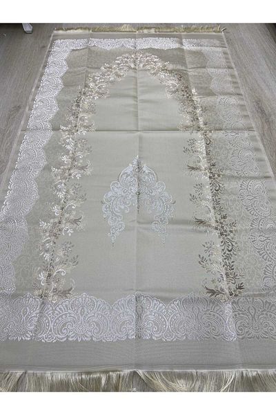 HMZ Textile Gift Dowery Package Embroidered Satin Fabric Chenille Praying Mat and Container.